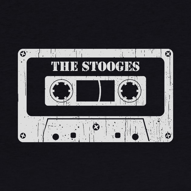 The Stooges - Vintage Cassette White by FeelgoodShirt